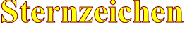 Sternzeichen