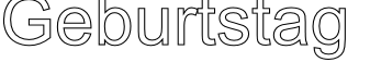 Geburtstag